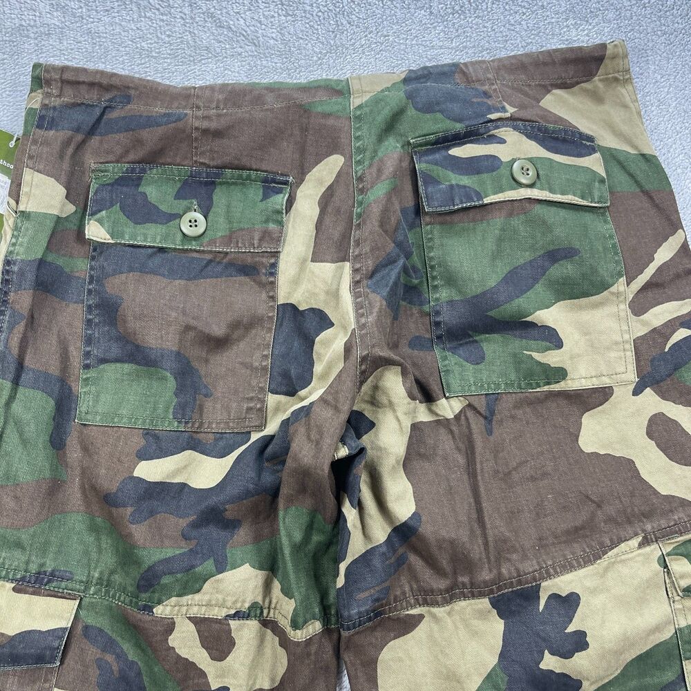 Rothco Vintage Paratrooper Fatigue Cargo Pants Womens Medium Green Woodland Camo - Picture 10 of 15